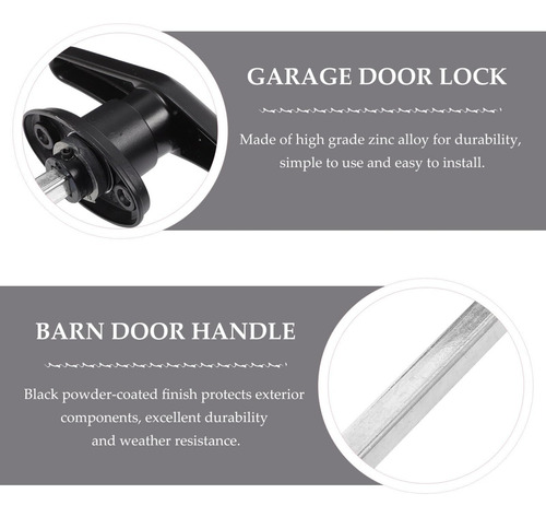 Lock Tailed T -handle Para Puertas De Garaje: Mecanismo De B