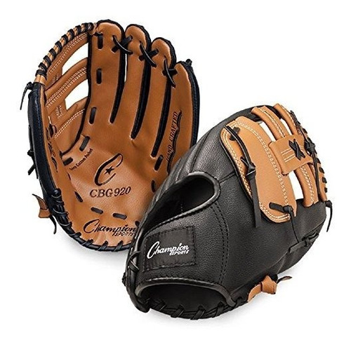 Champion Sports Fielder's - Guantes De Piel Con Parte Traser