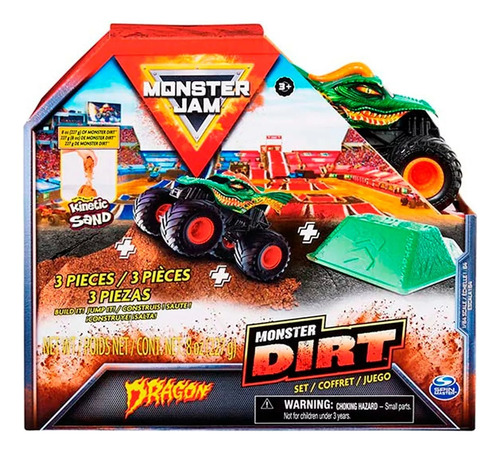 Monster Jam Pista C/rampas 2 Surt + 1 Veh Int 58705 Original