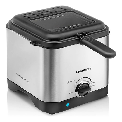 Freidora Chefman Fry Guy Rj07-15-ss-mx Capacidad De 1.6 L Color Plateado Frecuencia 60