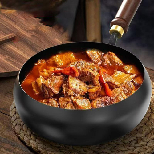 Iron Wok Flat Botthip Manyen Manyen No 30 Cm Tapa De Vidrio