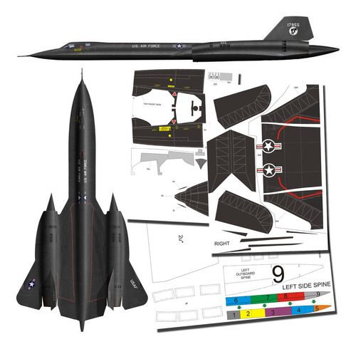 Papercraft Sr 71 Usaf