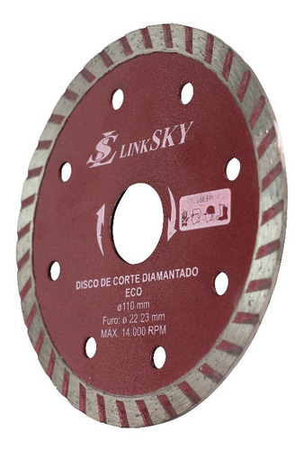 Imagem 5 de 5 de Kit 3 Disco Concreto Turbo Para Esmerilhadeira Furo 22mm