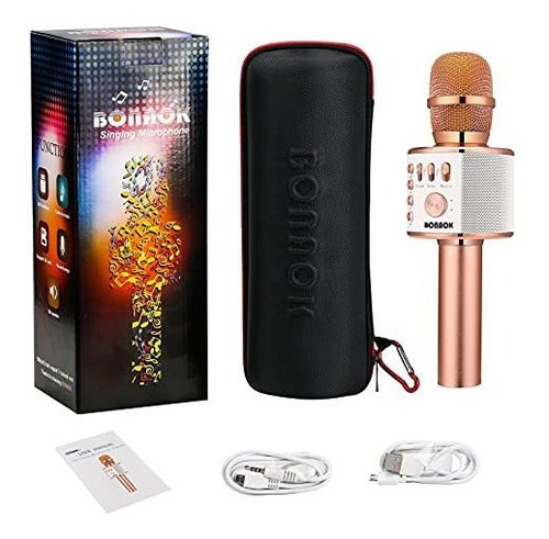 Microfono De Karaoke De Alta Compatibilidad Color Rosa