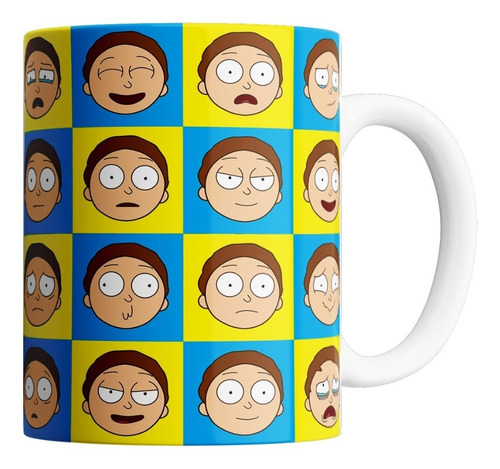 Taza De Cerámica - Rick And Morty (morty Emojis)