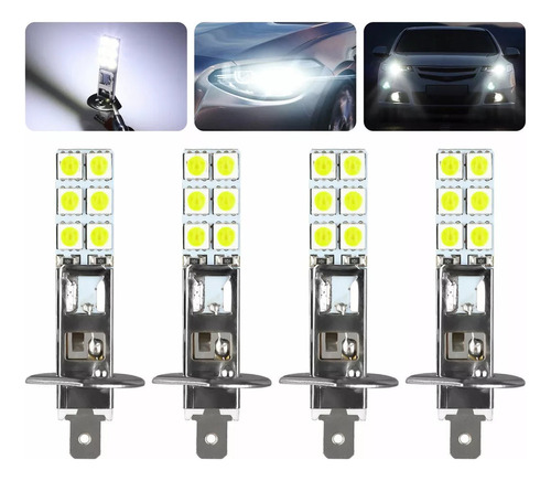 Faro Antiniebla Led Universal Para Coche Angel Eye H1 H3, 4