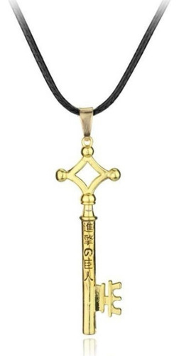 Collar Llave De Eren Jaeger Atrack Titans Shingeki Dorado
