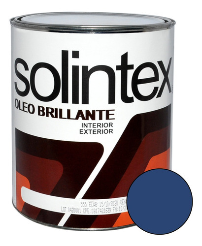 Imagen 1 de 1 de Pintura Oleo Brillante Color 550 1 Gl Azul Colonial