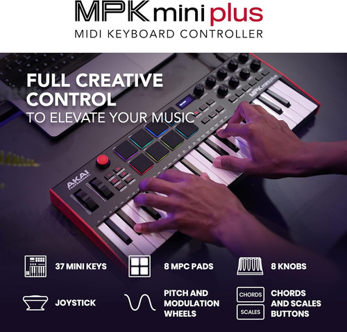 Akai Professional Mpk Mini Plus - Controlador De Teclado...