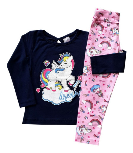 Kit 5 Conjunto Infantil Menina Roupas Femininas Frio Baratas