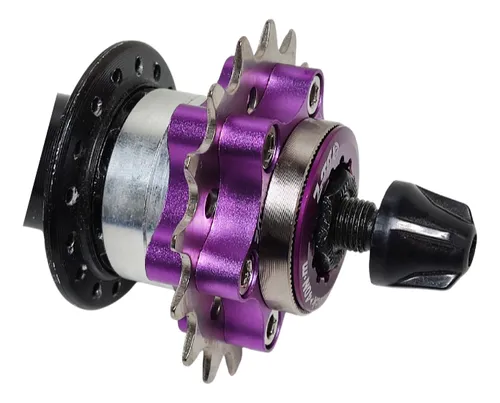 Kit Single Speed Ztto 16 Dentes P/cassete Freehub Hg Roxo P Kit Single Speed Ztto 16 Dentes P/cassete Freehub Hg Roxo P