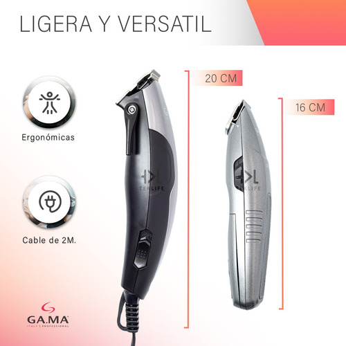Combo Kit Cortadora + Terminadora Cabello Ga.ma Italy 29 Pz