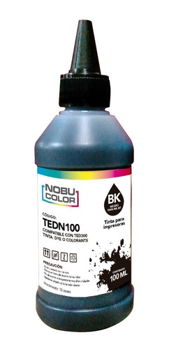 Botella Tinta Negro Dye - Colorante 100 Ml. Epsn