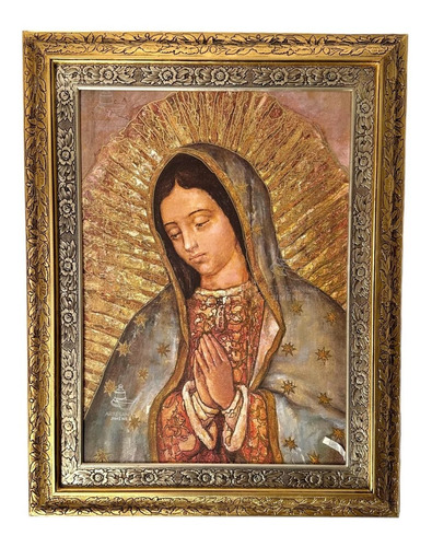 Cuadro Busto Virgen De Guadalupe 90x70 Cm Modelo Italiano