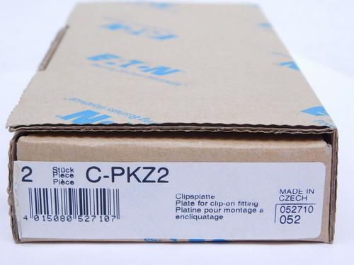 2 Pack! C-pkz2 Moeller Eaton Clip-on Fitting Plate Din R Yyh