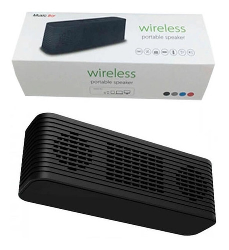 Caixa De Som Portátil Bluetooth Kb-600 Mp3 Usb Radio Microsd