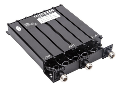 Duplexor De Plástico Negro Sgq-450 25w Uhf400-470mhz