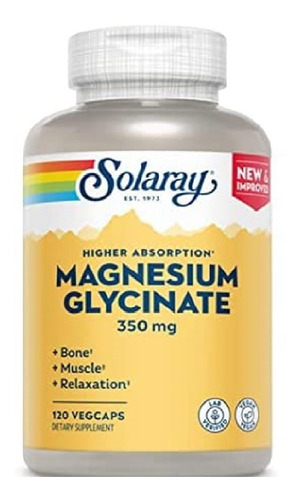Glicinato De Magnesio Magnesium Glycinate 400mg 120 Cáps