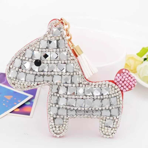 Llavero Strass Caballo Jirafa Decorativo Mujer Pack X6 Uni