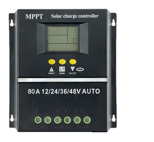 Controlador De Carga Solar Mppt/pwm 80a, 12 V/24 V/36 V/48 V