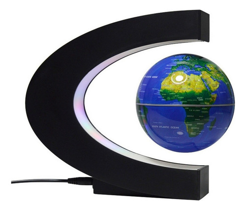 Mesa Flotante Magnética Planet Earth Con Globo Led