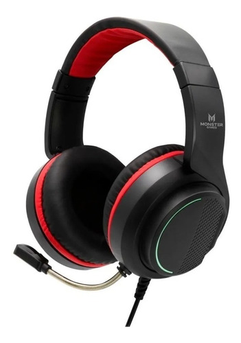 Auriculares Monster Gamer Snap Mic Rgb Aux Usb Ps4 Xbox One