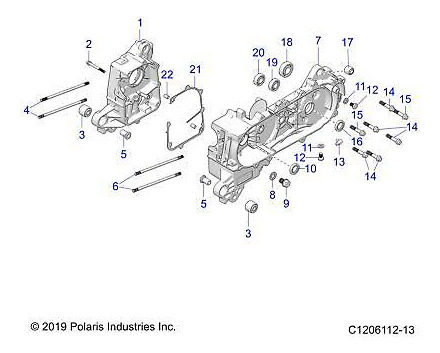 Polaris Bolt M8×35, Qty 1 Pxc