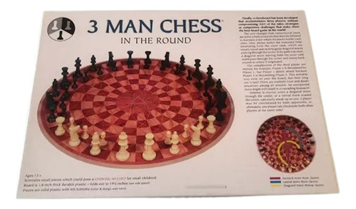 Juego De Ajedrez 3 Man Chess In The Round