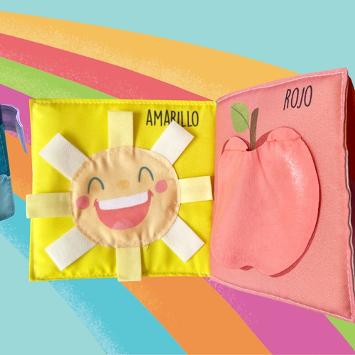 Libro Mini Sensorial Didácticos A Descubrir Colores Niños