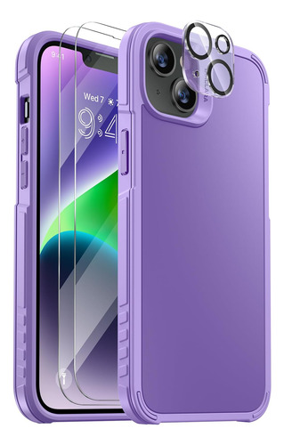 Funda Diaclara Para iPhone 14 C/ Cubre Cam Pant Pale Purple