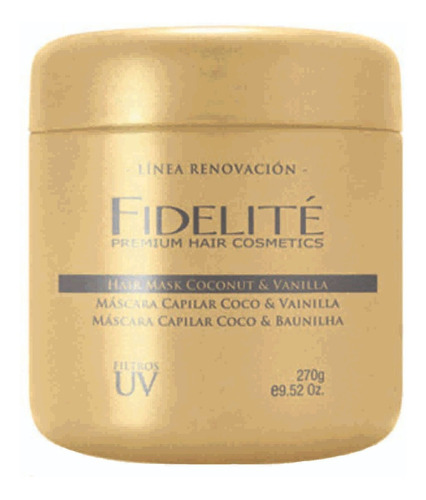 Mascara Capilar Fidelite Coco Y Vainilla 270gr. -fidelite-