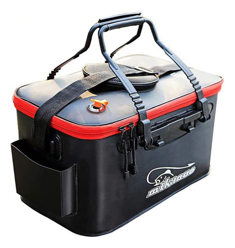 Cubeta De Pesca Funcional Plegable Para Peces Vivos