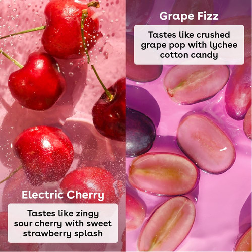 Eos Balsamo Labial Sabor Paleta Cereza Y Uva Paquete 2