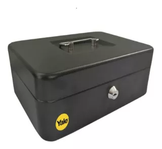 Caja De Seguridad Chica Acero Brillante Con 2 Llaves De Piso Color Negro