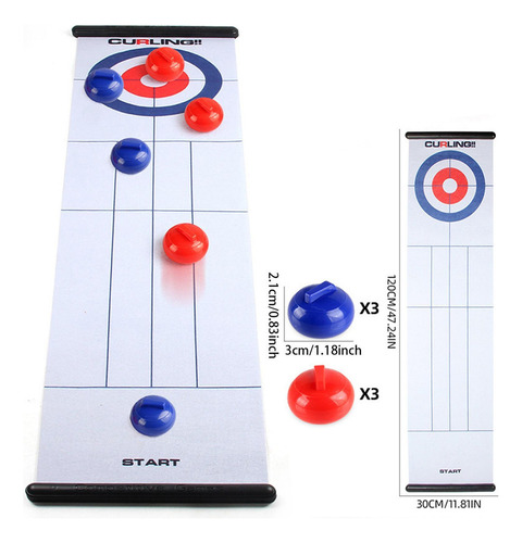 L Juego De Curling Diversión Niños Interacción Primer Juego