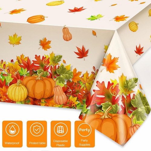 Yvaine 3 Piezas Otoño Mantelas De Otoño Pumpkin Maple Table