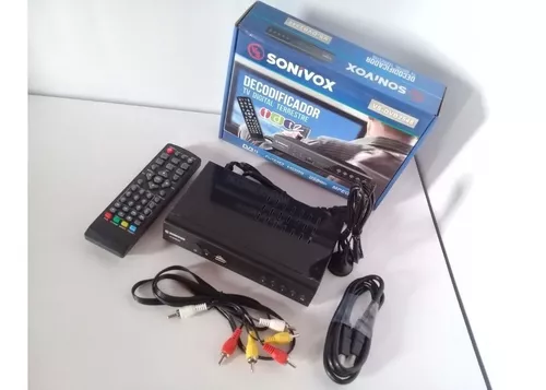 Decodificador Tdt Sonivox Tv Dvbt2 Digital Original SHEN HUANG