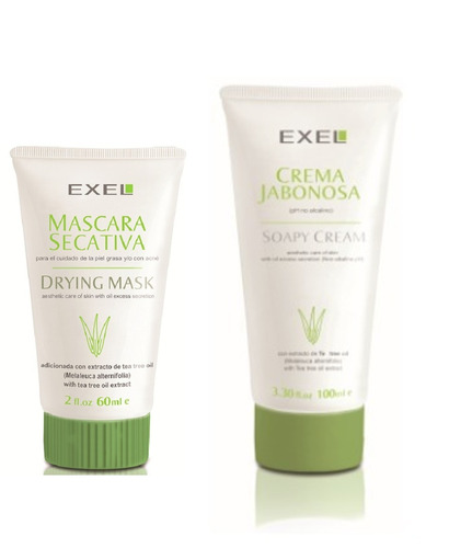 Kit Acne Exel Crema  Limpieza Libre Impurezas Tea Tree