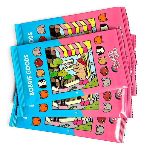 Kit 5 Pacotes Cards Bobbie Goods Desenho Surpresa Com 4 Cada