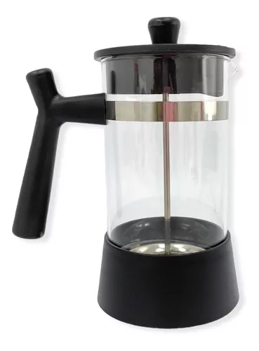 Cafetera Vidrio Acero Inoxidable Prensa Francesa 600ml Negra