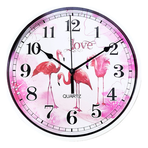 Reloj De Pared Redondo 25 Cm Mural Decorativo Silencioso