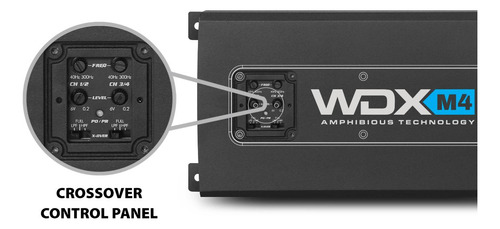 Amplificador Marino 4 Canales Db Drive Wdx M4 1500w Clase D