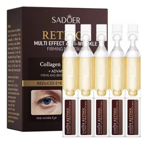 15 Ampolletas Retinol Niacinamida Concentrado Antiedad Todo Tipo De Piel Noche