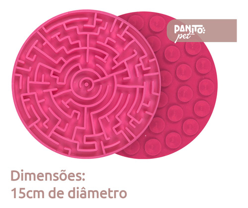 Tapete De Lamber Comedouro Ração Úmida Labirinto P Pet Games