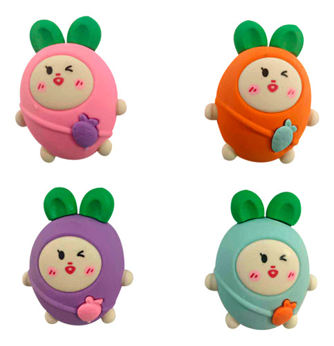 18 Gomas De Borrar Formas Conejo Rabbit Kawaii Borrador