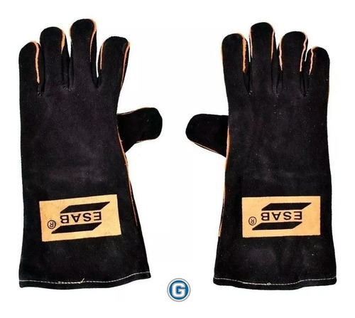 Guantes Para Soldar Esab Heavy Duty Black Soldador Gramabi R