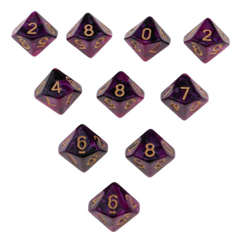 Li 40 Dados De 10 Caras D10 De 16 Mm For Juegos De Rol