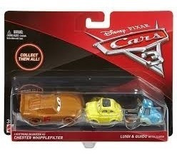 Autos Disney Pixar Cars 3 Guido & Luigi Y Cloth Mattel