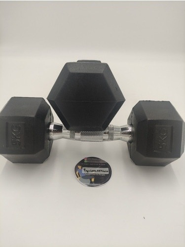 Imagen 4 de 4 de Mancuernas Hexagonales 5kg