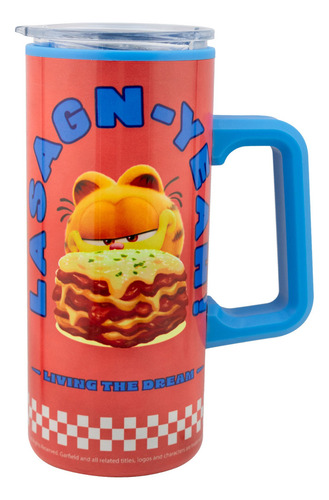 Termo Doble Pared Con Asa 500 Ml Color Garfield La Película
